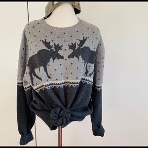 Knit Moose Sweater